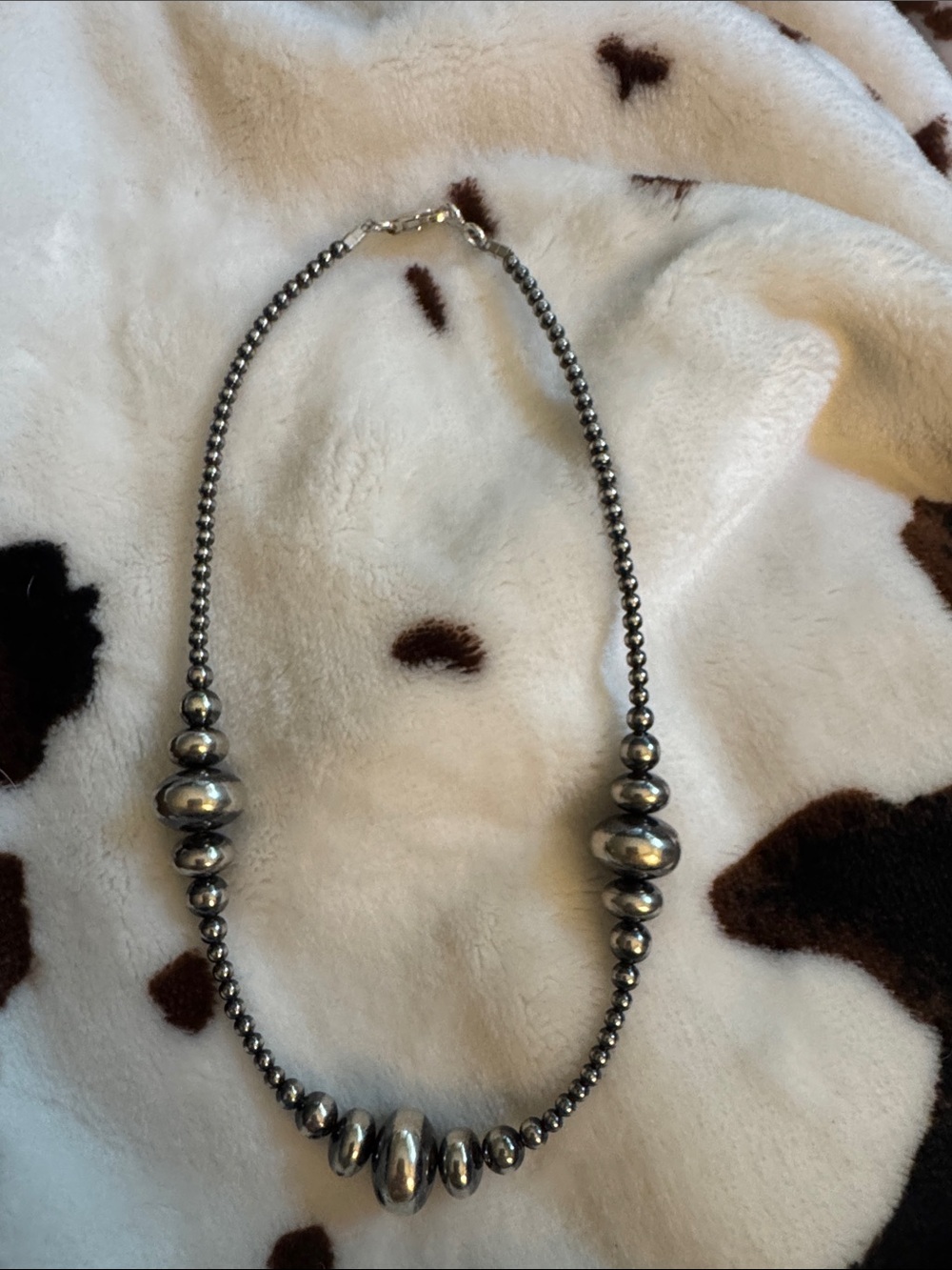 Silver-925 Pearls Beaded Statement Necklace - Women Jewelry
